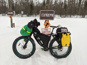 My bike at the junction